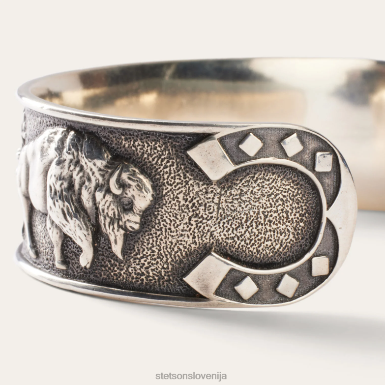 Stetson moški jugozahodna manšeta Z6H88419 siva pripomoček