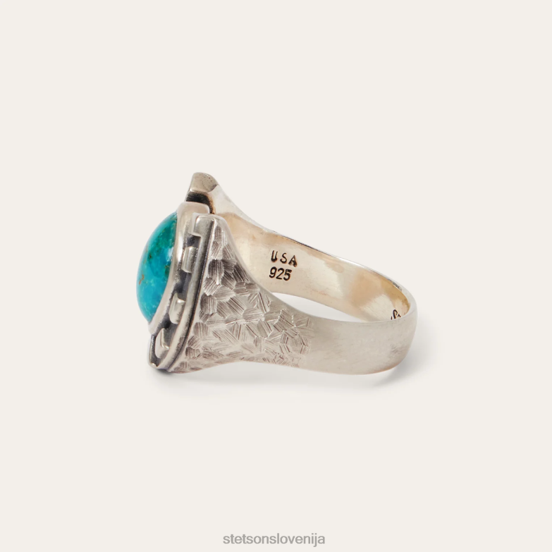 Stetson moški podkvasti prstan Z6H88426 turkizna pripomoček