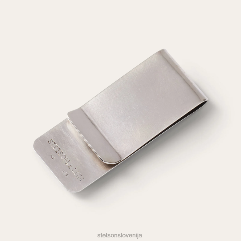 Stetson moški sponka za denar ameriškega bivola Z6H88418 šterling srebro pripomoček