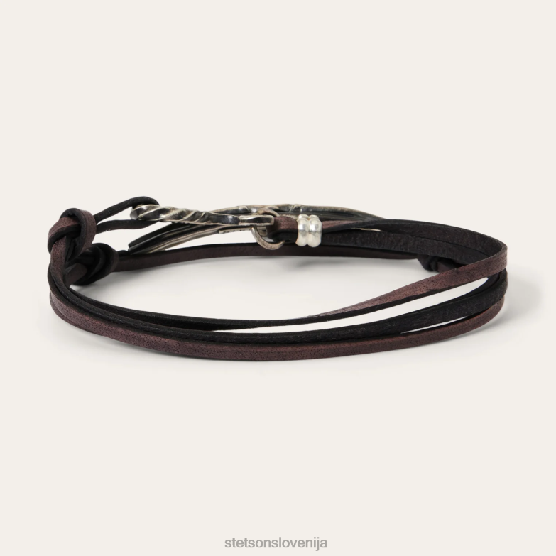 Stetson moški zapestnica z dolgim ​​rogom Z6H88425 ena barva pripomoček