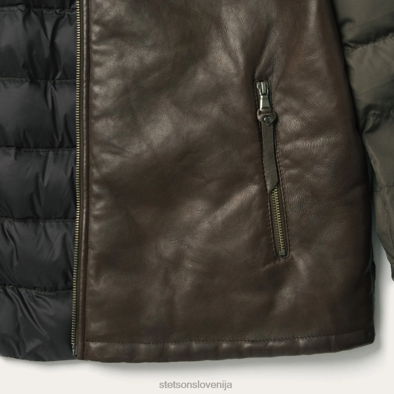 Stetson moški novost jakna iz masivnega semiša Z6H88399 rjav oblačila