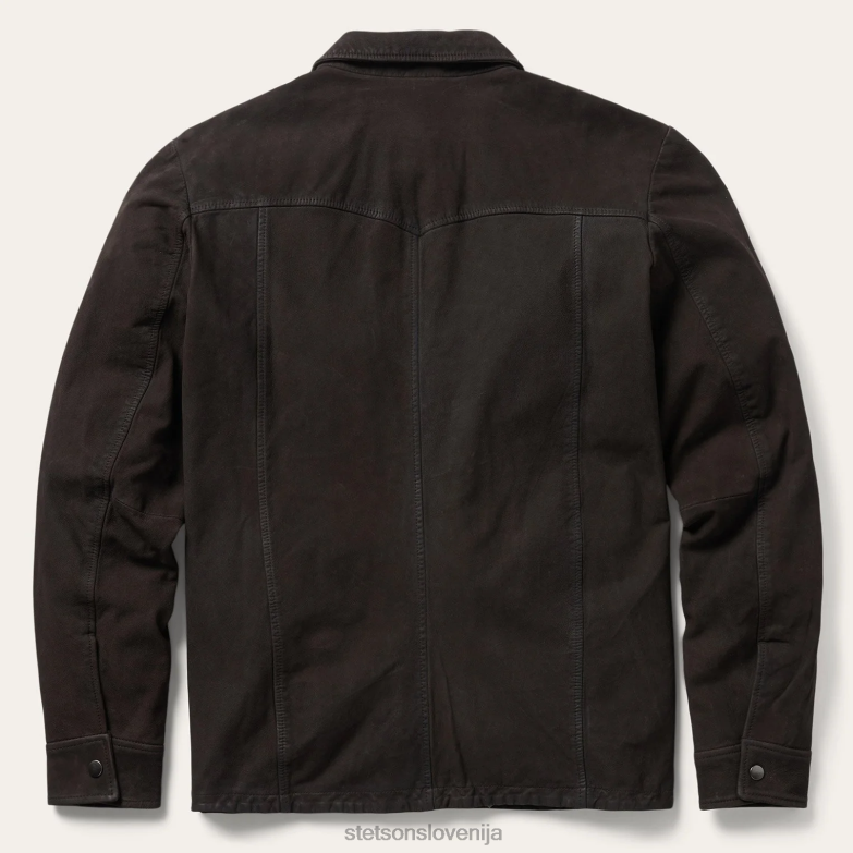 Stetson moški usnjena western srajčna jakna Z6H88413 rjav oblačila