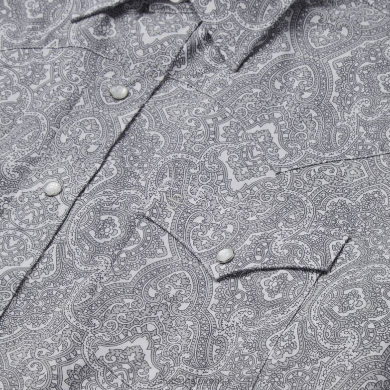 Stetson moški Highland srajca z zaponko spredaj Z6H88352 siva oblačila