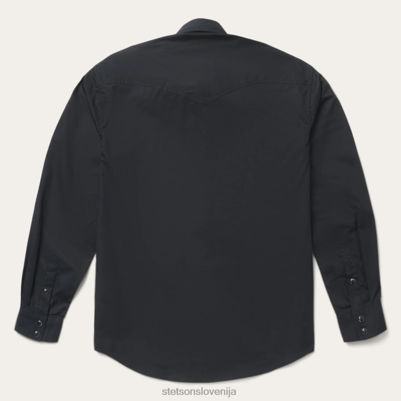 Stetson moški klasična western srajca Z6H88299 Črna oblačila