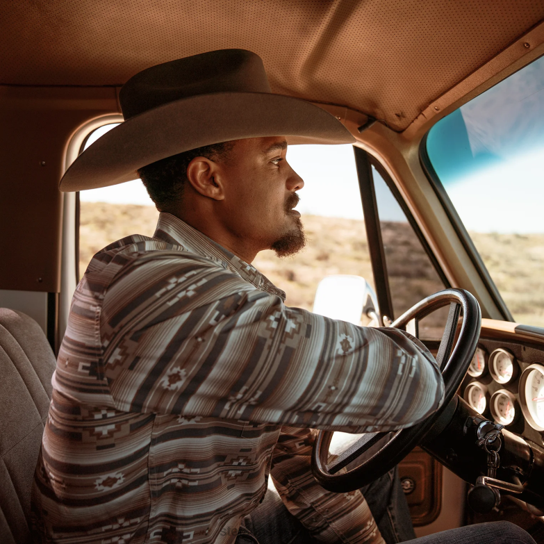 Stetson moški western srajca z vodoravnim azteškim potiskom Z6H88309 rjav oblačila