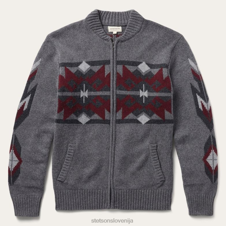 Stetson moški azteška jopica Z6H88396 siva oblačila