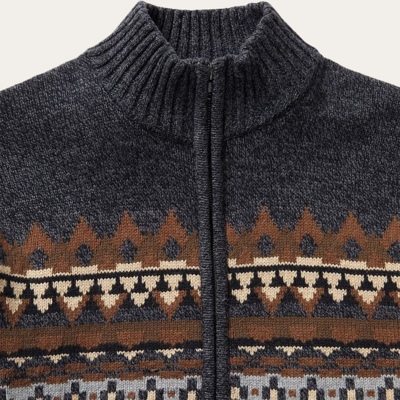 Stetson moški western kardigan Z6H88397 siva oblačila