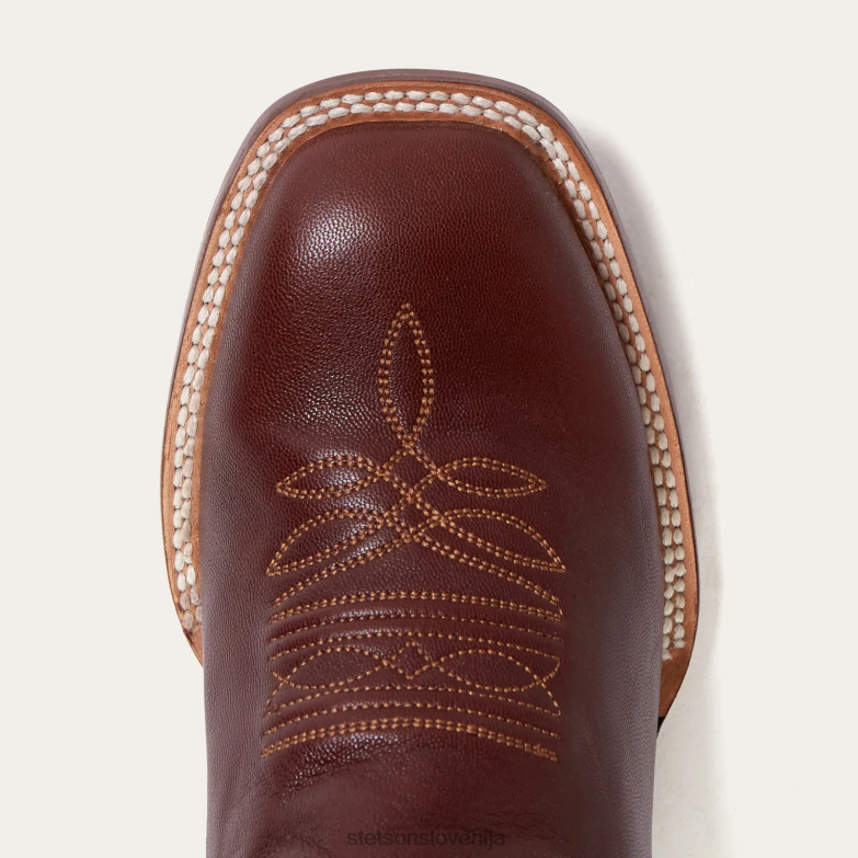 Stetson moški denver goat ročno šivan kavbojski škorenj Z6H88228 rjav obutev