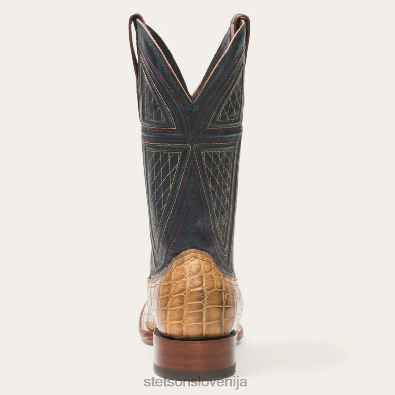 Stetson moški flaxville honey aligator vamp 13''shaft Z6H88223 porjavelost obutev
