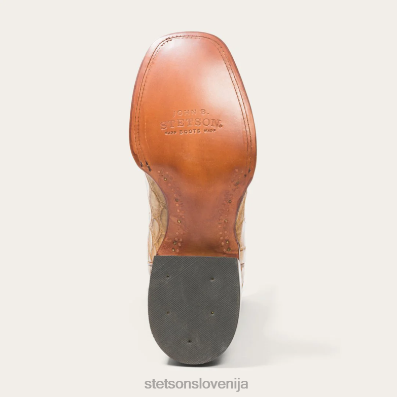 Stetson moški flaxville honey aligator vamp 13''shaft Z6H88223 porjavelost obutev