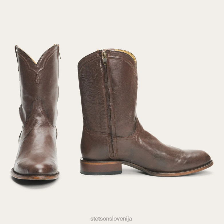 Stetson moški rancher škornji z zadrgo Z6H88217 rjav obutev