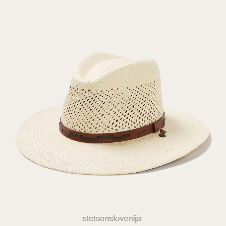 Stetson uniseks airway panama safari klobuk Z6H88162 naravno pokrivala