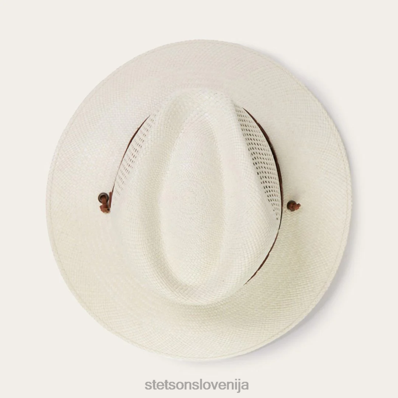 Stetson uniseks airway panama safari klobuk Z6H88162 naravno pokrivala