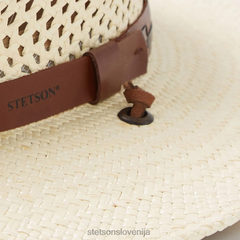 Stetson uniseks airway panama safari klobuk Z6H88162 naravno pokrivala