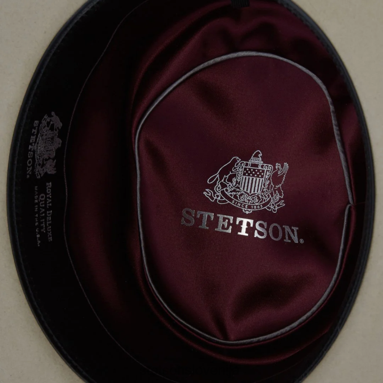Stetson uniseks kings row trden klobuk iz klobučevine Z6H88184 srebrno siva pokrivala