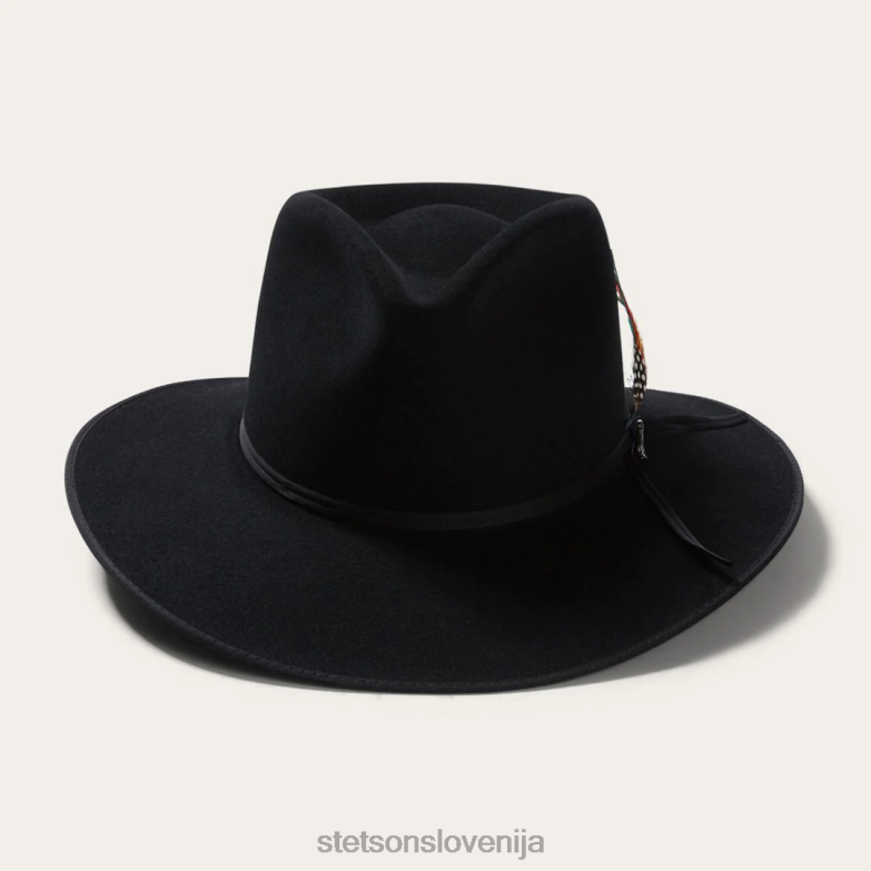 Stetson uniseks klobuk dune 5x gun club Z6H8851 Črna pokrivala