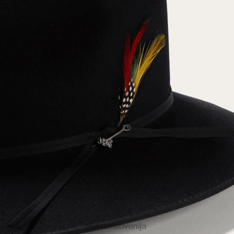 Stetson uniseks klobuk dune 5x gun club Z6H8851 Črna pokrivala