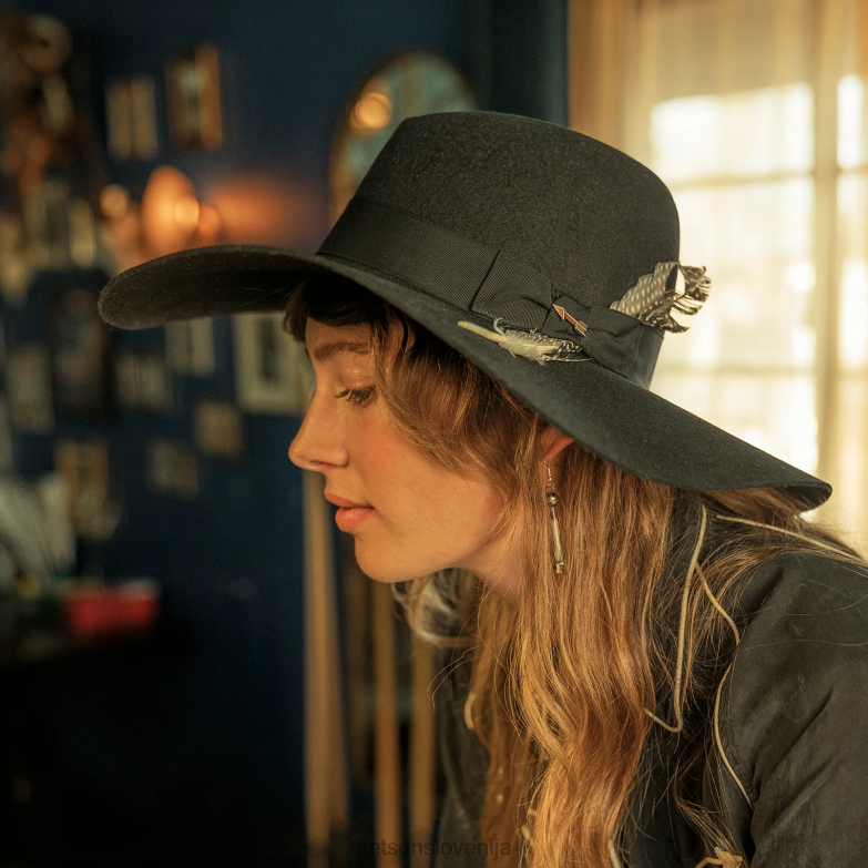 Stetson uniseks navdušenje Z6H8854 Črna pokrivala