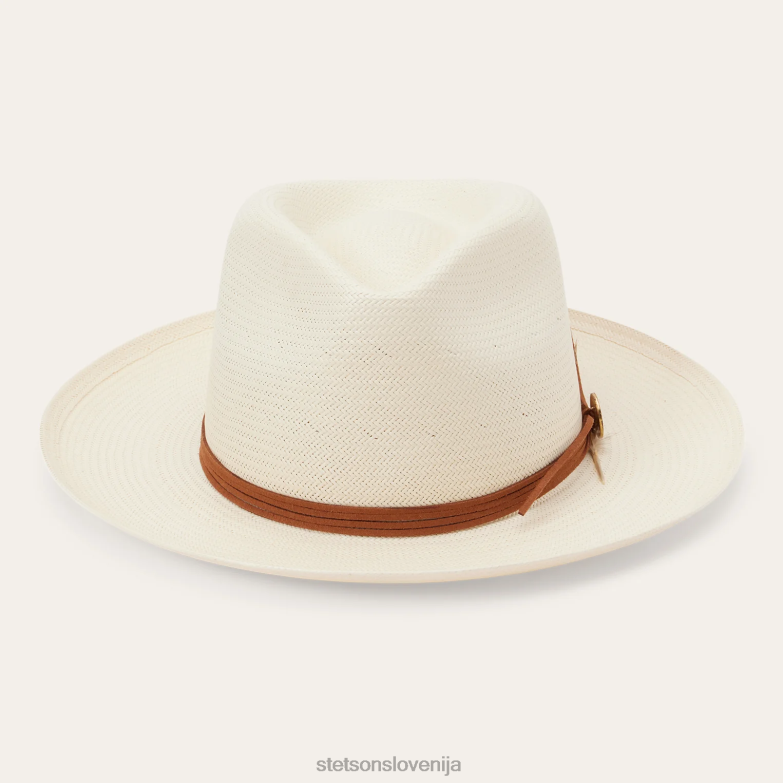 Stetson uniseks Fedora iz slame tallahassee shantung Z6H88155 naravno pokrivala