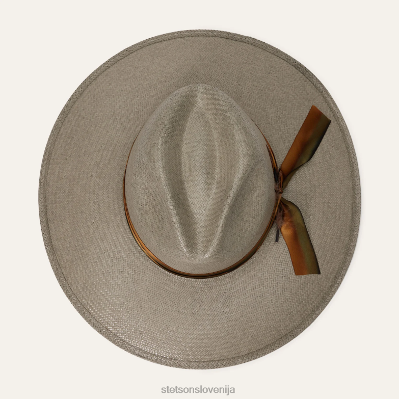 Stetson uniseks caelus straw fedora Z6H88148 morska pena pokrivala