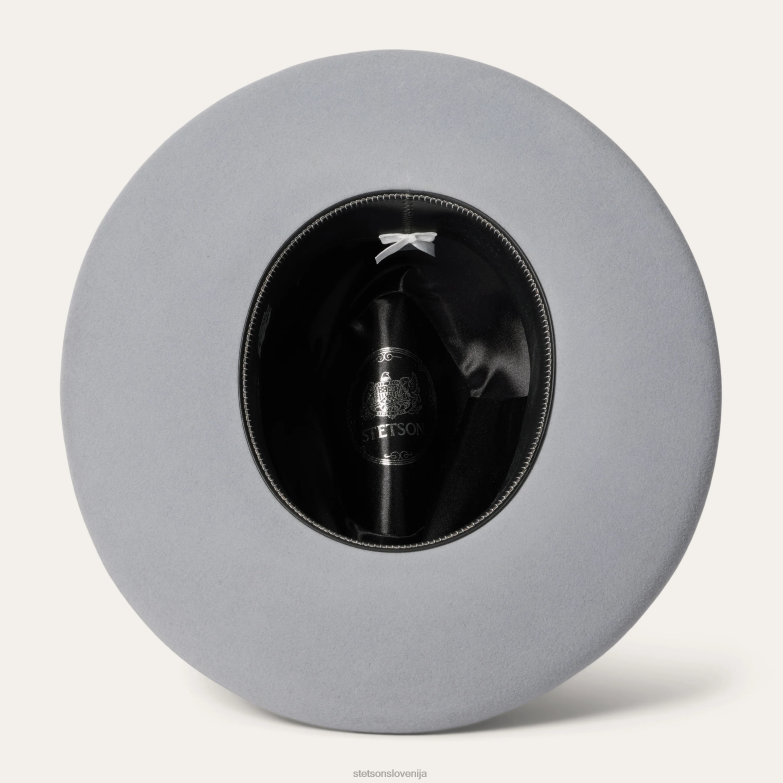 Stetson uniseks oceanus fedora Z6H88185 svetlo siva pokrivala