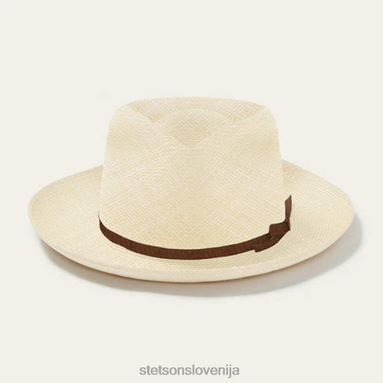 Stetson uniseks oseminštirideset panama fedora Z6H88170 naravno pokrivala