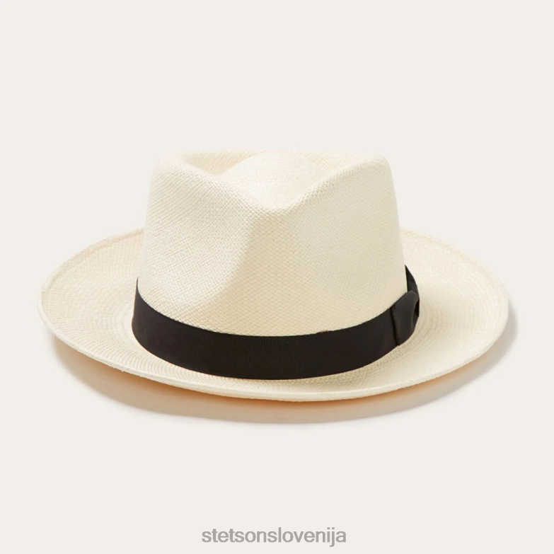 Stetson uniseks retro panama fedora Z6H88154 naravno pokrivala