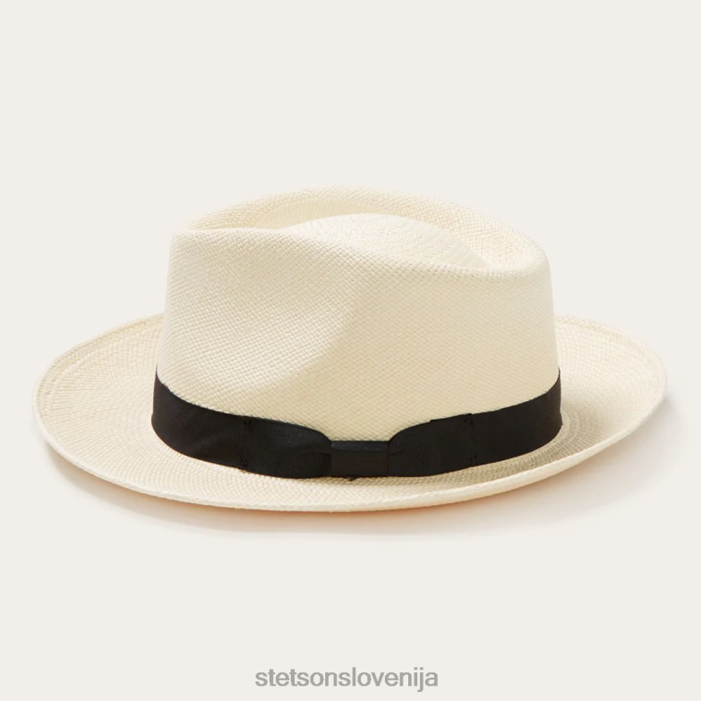 Stetson uniseks retro panama fedora Z6H88154 naravno pokrivala