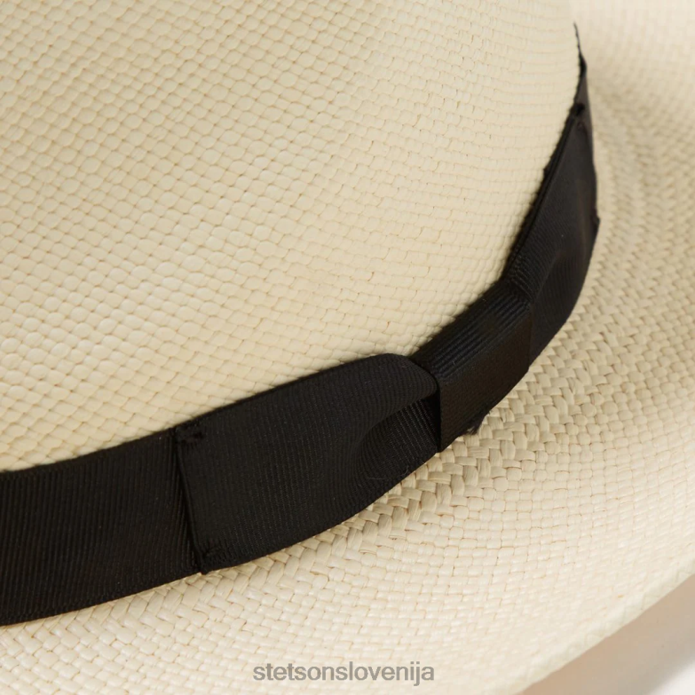 Stetson uniseks retro panama fedora Z6H88154 naravno pokrivala