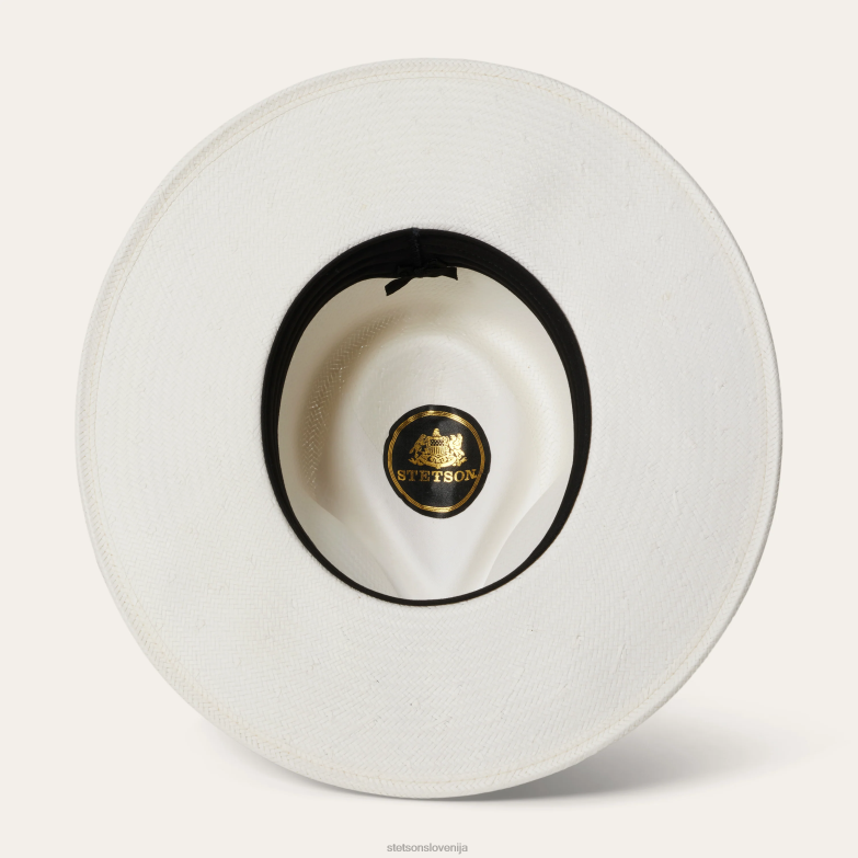 Stetson uniseks sol slamnata fedora Z6H88180 belilo pokrivala