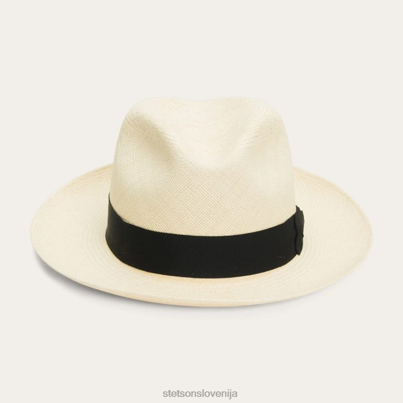 Stetson uniseks sredinska udrtina panama fedora Z6H88144 naravno pokrivala