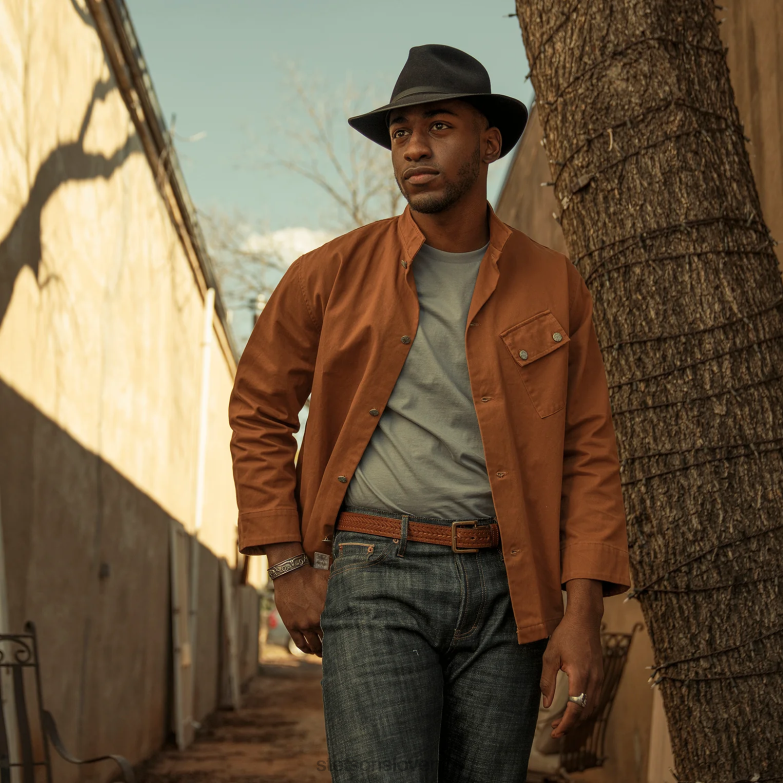 Stetson uniseks stratoliner fedora Z6H8859 Črna pokrivala