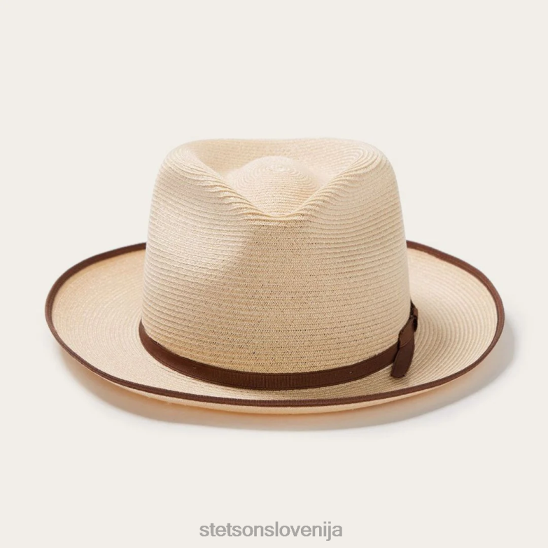 Stetson uniseks stratoliner fedora iz konoplje Z6H88109 naravno pokrivala