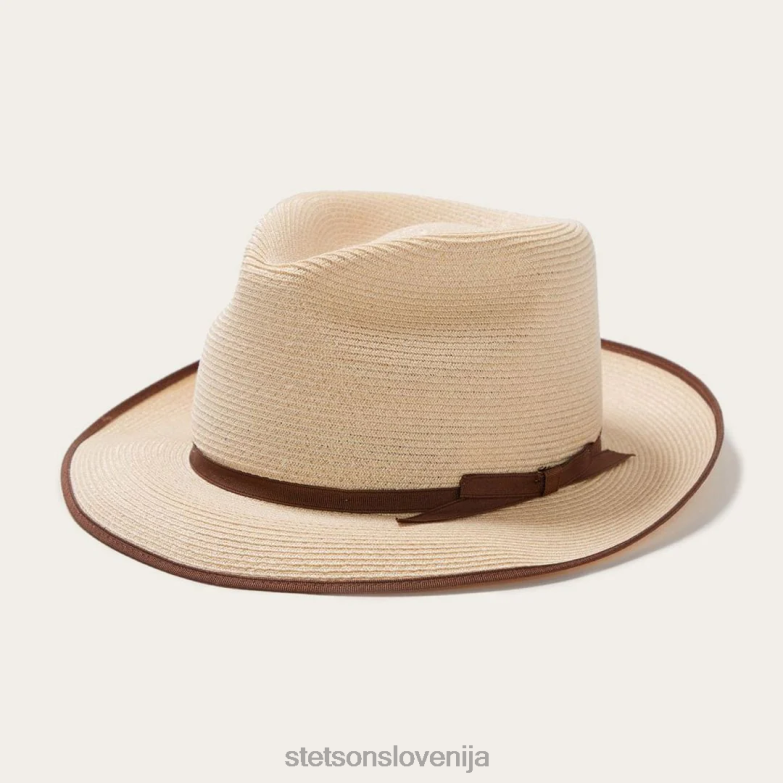 Stetson uniseks stratoliner fedora iz konoplje Z6H88109 naravno pokrivala