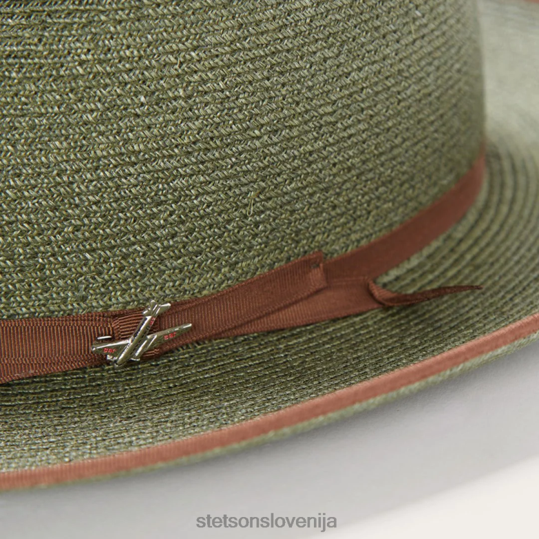 Stetson uniseks stratoliner fedora iz konoplje Z6H88125 žajbelj pokrivala