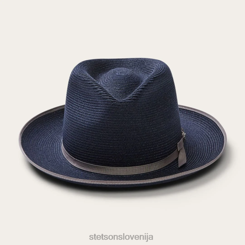 Stetson uniseks stratoliner fedora iz konoplje Z6H88135 mornarica pokrivala