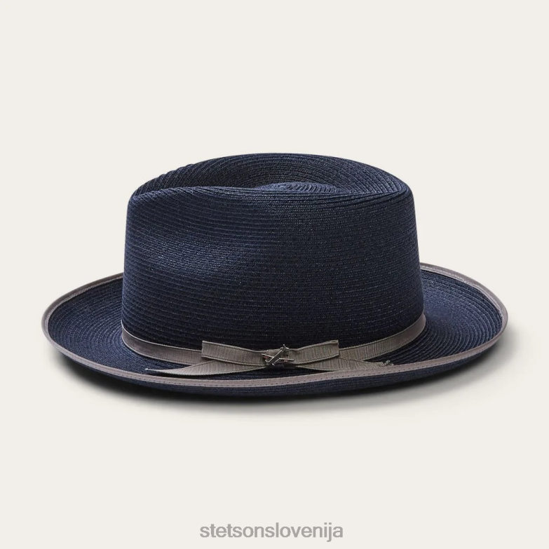 Stetson uniseks stratoliner fedora iz konoplje Z6H88135 mornarica pokrivala