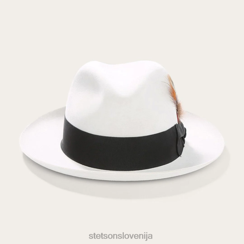 Stetson uniseks tempeljska fedora Z6H88105 svetlo siva pokrivala
