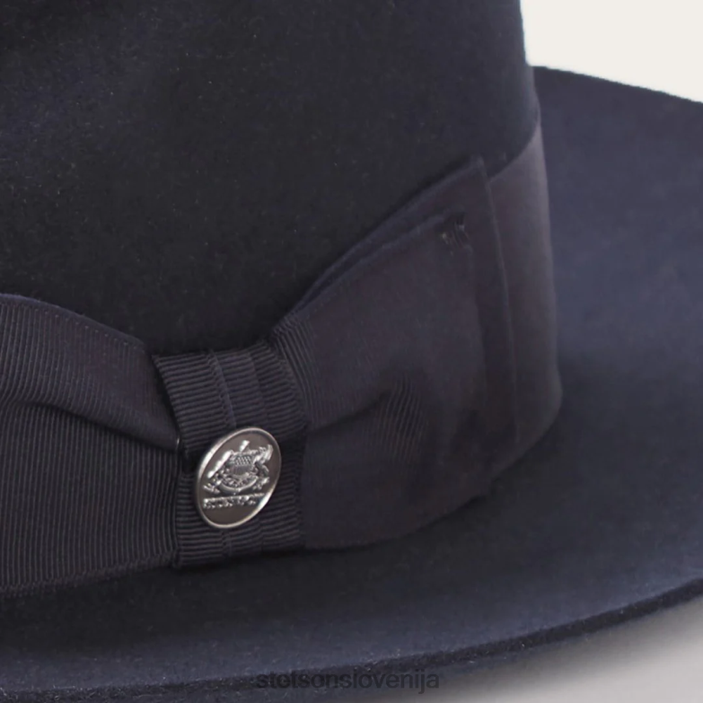 Stetson uniseks tempeljska fedora Z6H8873 mornarica pokrivala