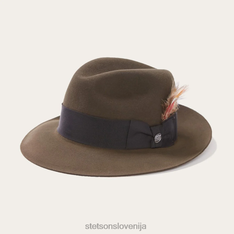 Stetson uniseks tempeljska fedora Z6H8886 žajbelj pokrivala