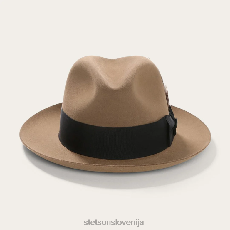 Stetson uniseks tempeljska fedora Z6H8894 tawny pokrivala