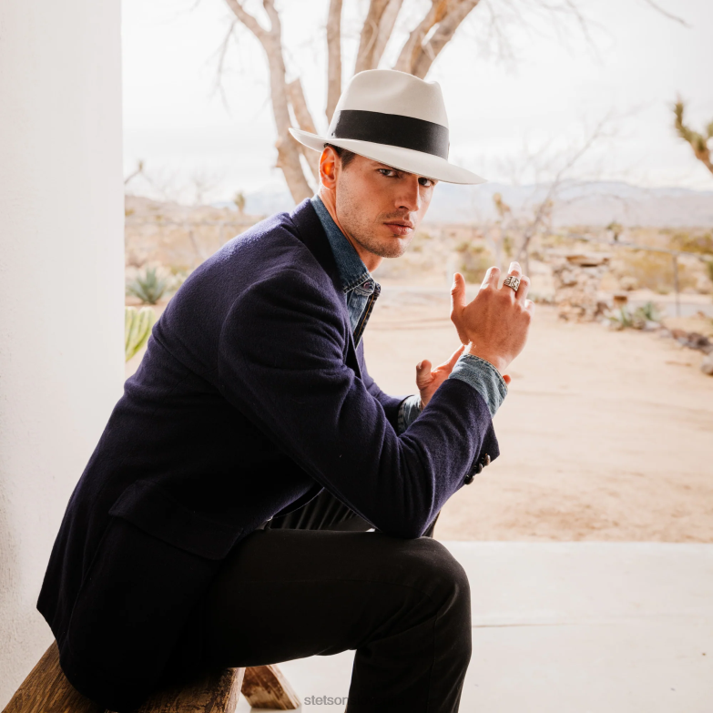 Stetson uniseks tempeljska fedora Z6H8894 tawny pokrivala