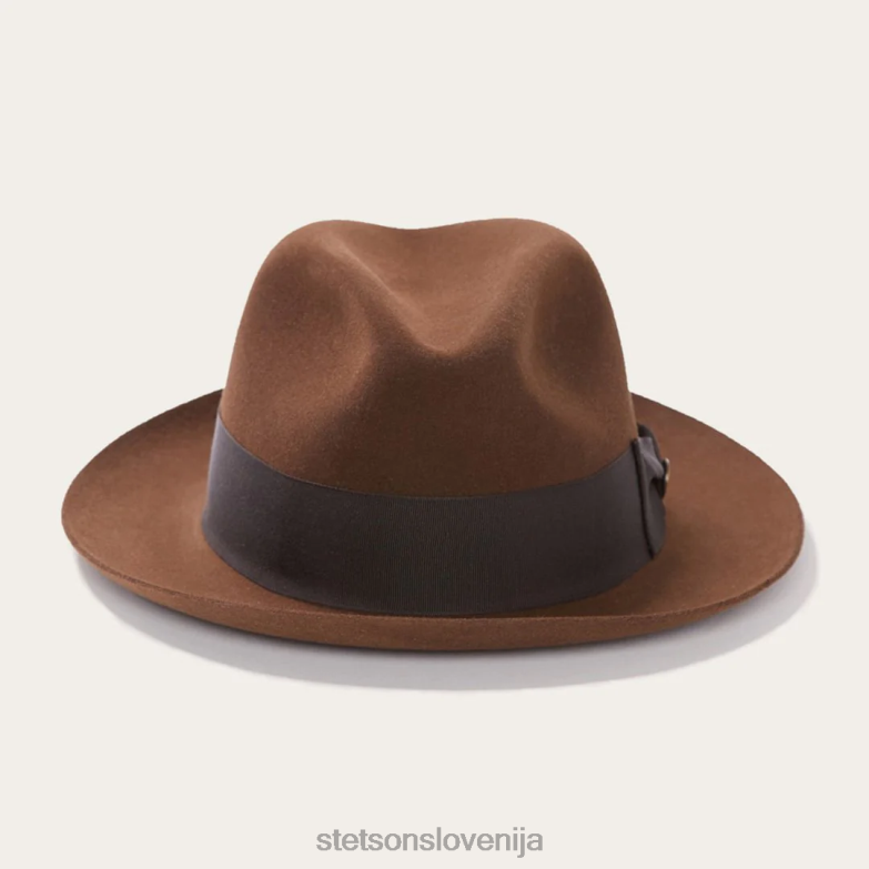 Stetson uniseks tempeljska fedora Z6H8895 mink pokrivala