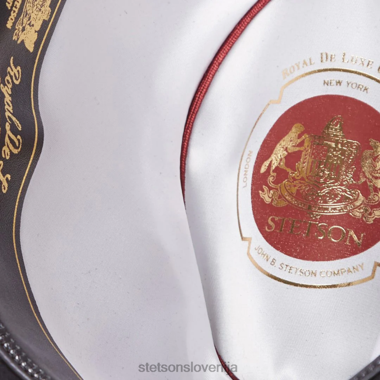 Stetson uniseks tempeljska fedora Z6H8896 Črna pokrivala