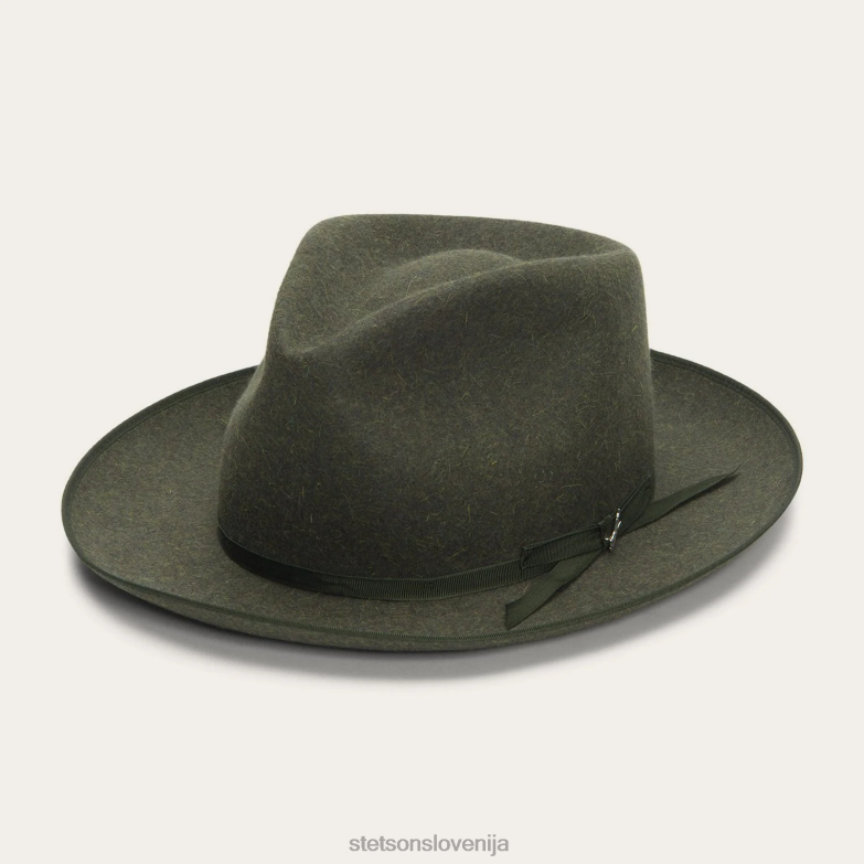 Stetson uniseks ultralahka stratoliner fedora Z6H88121 mešanica oliv pokrivala