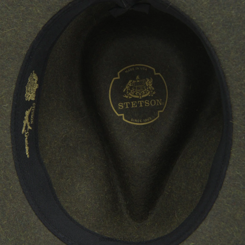 Stetson uniseks ultralahka stratoliner fedora Z6H88121 mešanica oliv pokrivala