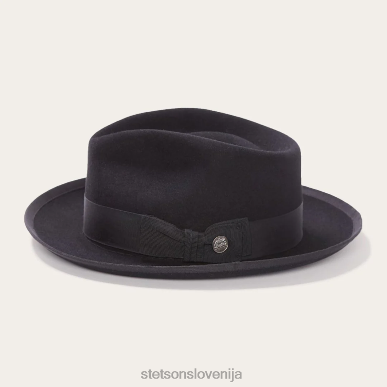 Stetson uniseks whippet fedora Z6H8812 Črna pokrivala
