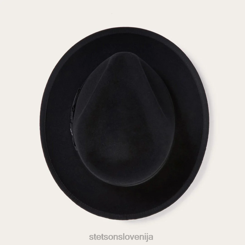 Stetson uniseks whippet fedora Z6H8812 Črna pokrivala