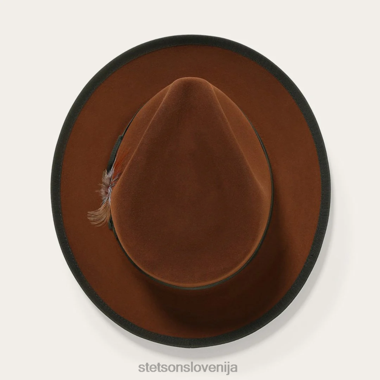 Stetson uniseks whippet fedora Z6H8887 konjak pokrivala