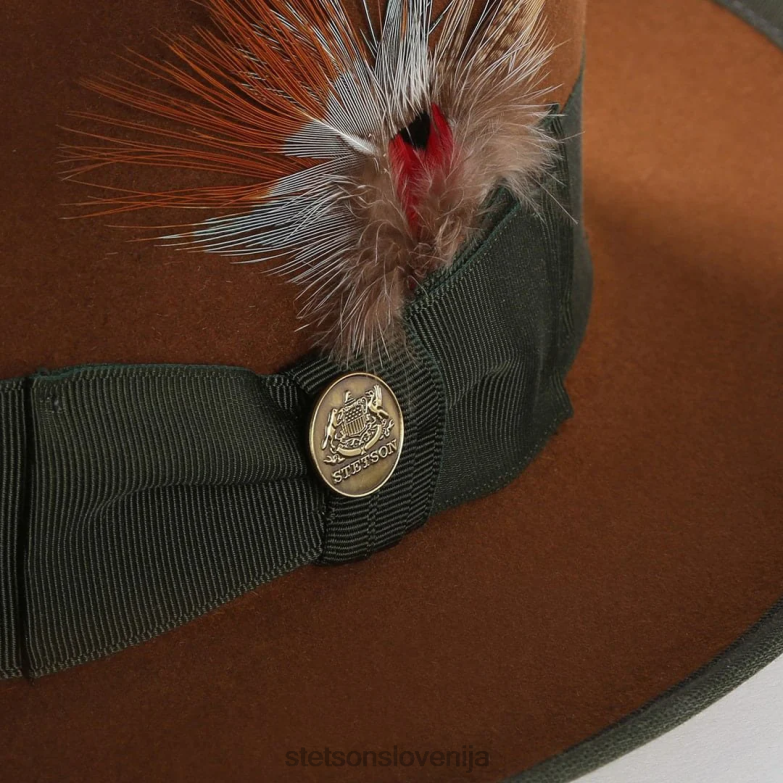 Stetson uniseks whippet fedora Z6H8887 konjak pokrivala